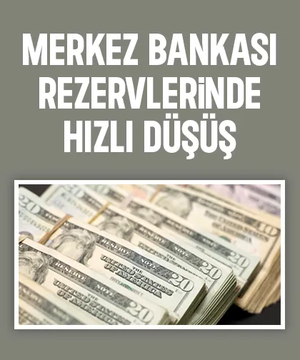 Merkez Bankası rezervleri düştü