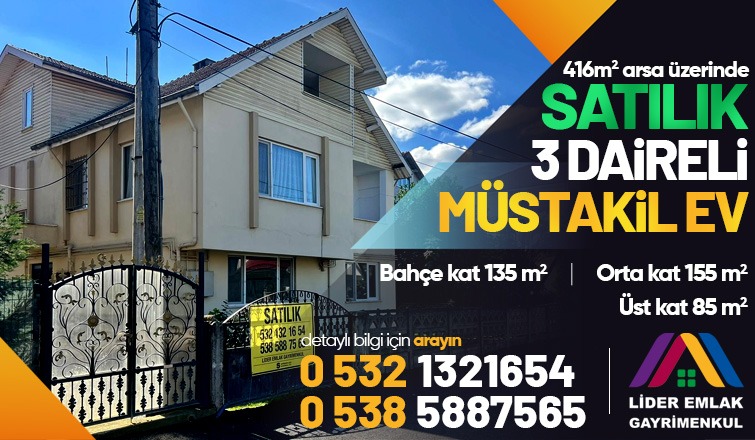 Merkezde, Değerli Konumda 3 Katlı Müstakil Ev!