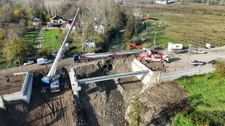 Mesudiye Köprüsü’nde ayak imalatları tamamlandı