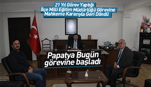 Mesut Papatya Görevine Geri Döndü