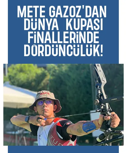 Mete Gazoz'dan dördüncülük