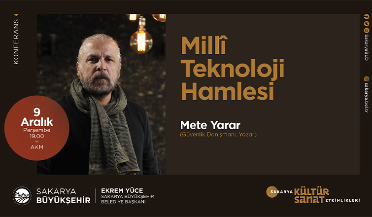 Mete Yarar Sakarya'ya geliyor