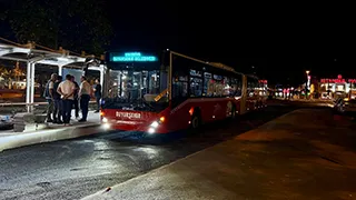 Metrobüs hattında test sürüşü yapıldı