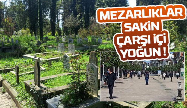 Mezarlıklar Sakin Çarşı Yoğun 