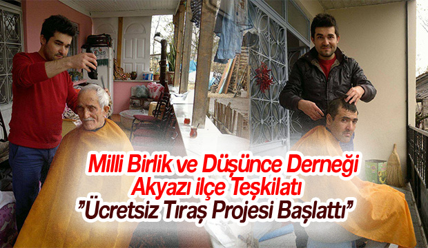 Milli Birlik ve Düşünce Derneği Ücretsiz Tıraş Projesi Başlattı