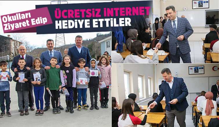 Milli Eğiitim Müdürü ve Başkan Soykan'dan okullara ziyaret