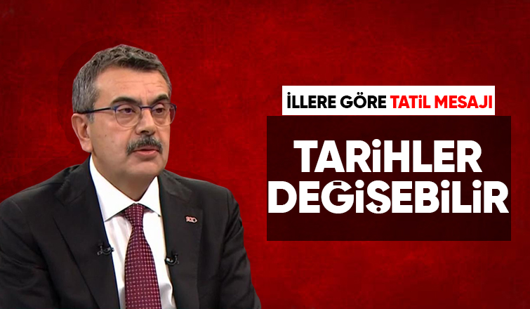 Milli Eğitim Bakanı Tekin'den illere göre ara tatil mesajı