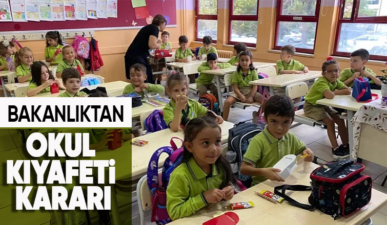 Milli Eğitim Bakanlığı'ndan okul kıyafeti kararı