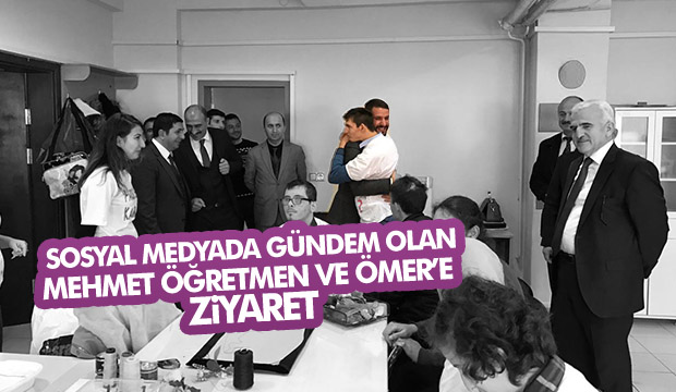 Milli Eğitim Müdürlerinden Sosyal Medyada Gündem Olan Öğretmen ve Öğrenciye Ziyaret