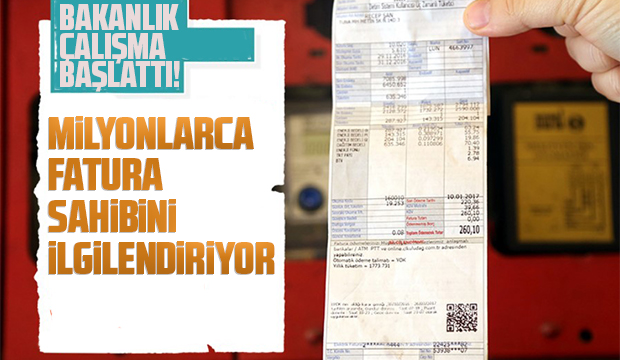 Milyonlarca fatura sahibini ilgilendiren gelişme