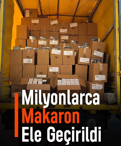 Milyonlarca kaçak makaronla yakalandılar