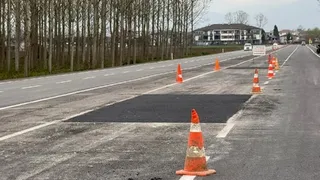 Milyonluk yol 4 ay dayanamadı; Yama yapıldı!