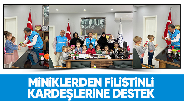 Minik Öğrenciler Filistin İçin Harçlıklarını Bağışladı