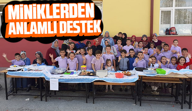 MİNİKLERDEN ANLAMLI DESTEK