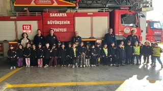 Miniklerden itfaiyeye ziyaret