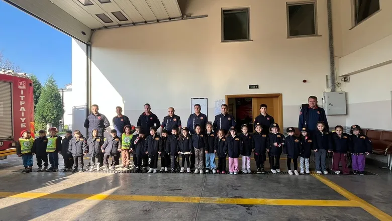 Miniklerden itfaiyeye ziyaret