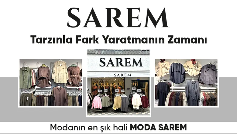 Moda Sarem olarak 10 yıldır Sakarya’nın Akyazı ilçesinde giyim sektöründe kalite güven ve şıklığı bir araya getiriyoruz.