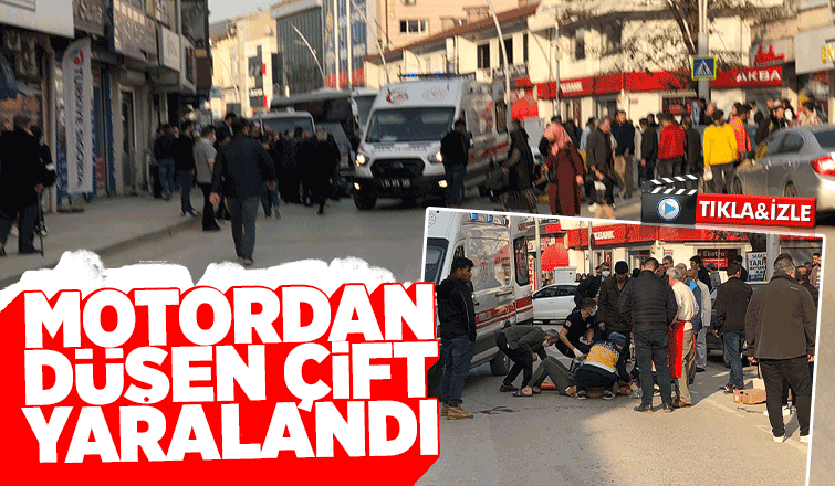 Motosiklet yaya'ya çarptı: 2 yaralı