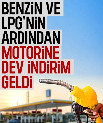 Motorine dev indirim geldi
