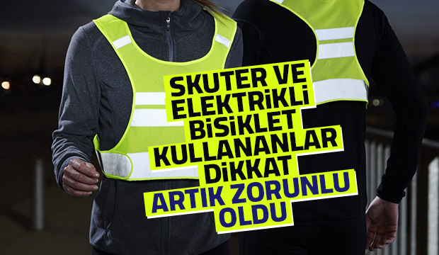 Motosiklet, bisiklet ve skuter sürücülerine 'reflektif’ zorunluluğu
