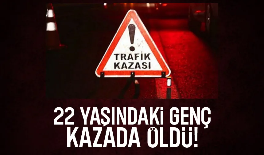 Otomobil ile direğe çarpan genç öldü