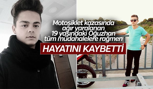 Motosiklet Kazasında Ağır Yaralan Genç Hayatını Kaybetti 