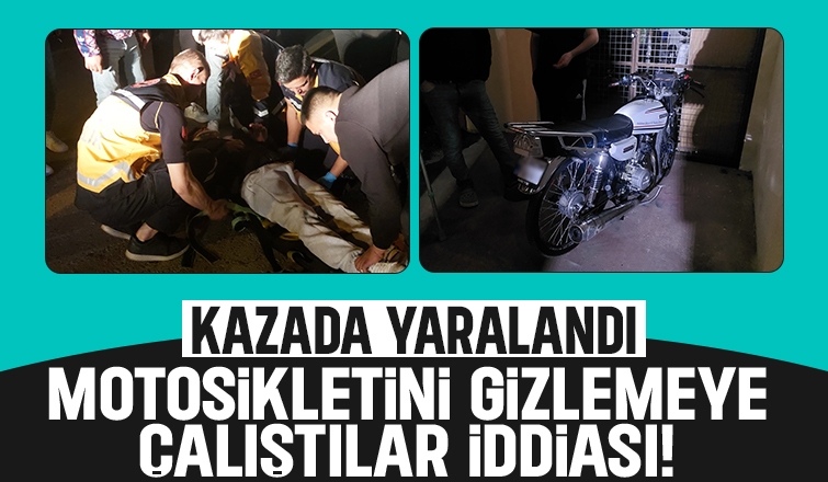 Motosiklet sürücüsü kazada yaralandı