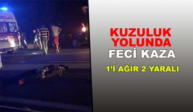 Motosikletler çarpıştı 1'i ağır 2 yaralı