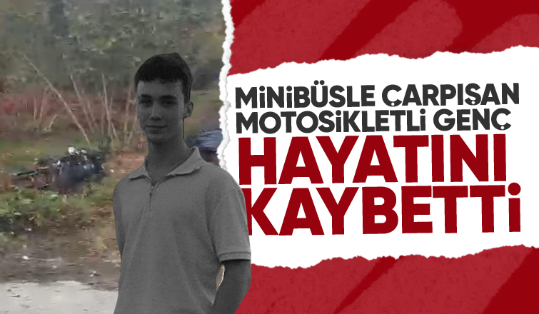 Motosikletli genç kazada hayatını kaybetti