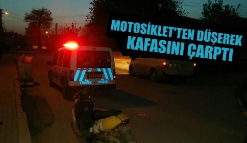 Motosikletten Düşen Genç Yaralandı