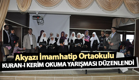 İmamhatip Ortaokulu Kuran-ı Kerim Okuma Yarışması Yapıldı