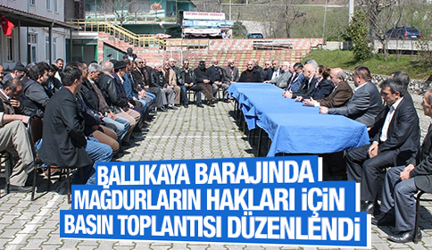 Bıkaya Barajında Mağdurların Hakları İçin Basın Toplantısı Düzenlendi