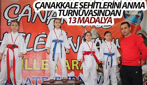 Çanakkale Şehitlerini Anma Turnuvasından 13 Madalya