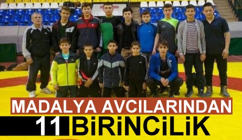 Akyazı Belediyesi ve Halk Eğitim güreşçilerinden 11 Birincilik