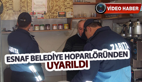 ESNAF BELEDİYE HOPARLÖRÜNDEN UYARILDI