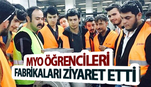 MYO Öğrencileri Standart Pompa Ve Wılo Pompa Tesislerini Ziyaret Etti