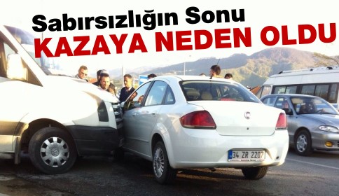 Kırmızı Işıkta Beklememek İçin Yaptığı Hareket Kazaya Neden Oldu 