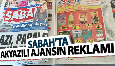 SABAH’ TA AKYAZILI AJANSIN REKLAMI