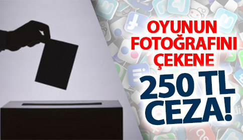 Kullandığı Oyun Fotoğrafını Çekene 250 TL Ceza