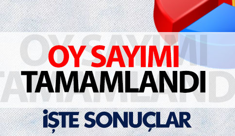 Oy sayımı tamamlandı