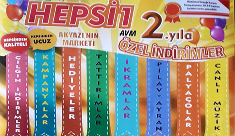 Hepsi 1 AVM 2.Yıl Kutlamaları 10 Haziranda Başlıyor