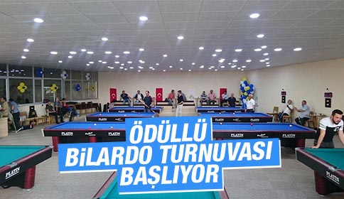 Ödüllü 3 Bant Bilardo Turnuvasının Hazırlıklarına Başlandı