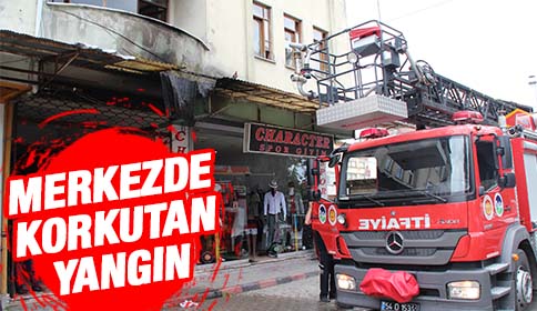 Akyazı Merkezde Korkutan Yangın