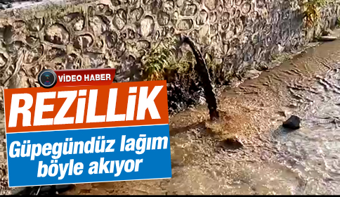 Dereye Lağım Suyunu Böyle Boşaltıyorlar