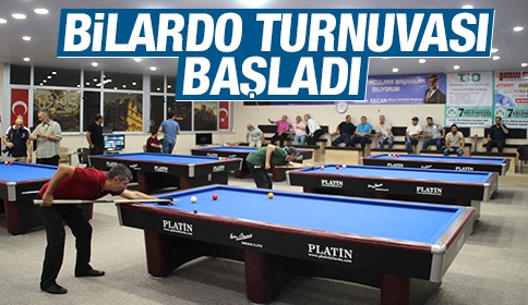 Bilardo Turnuvası Başladı