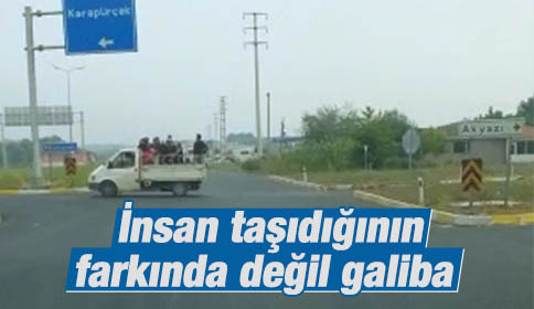 Kamyonet İnsanları Böyle Tehlikeye Attı