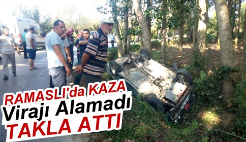 Virajı Alamadı Takla Attı