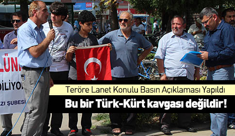 Teröre Lanet Konulu Basın Açıklaması Yapıldı