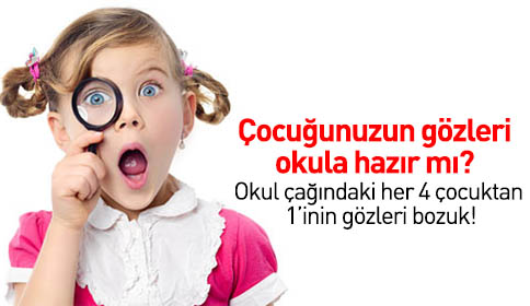 Çocuğunuzun Gözleri Okula Hazır Mı