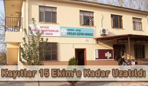 Kayıtlar 15 Ekime Kadar Uzatıldı